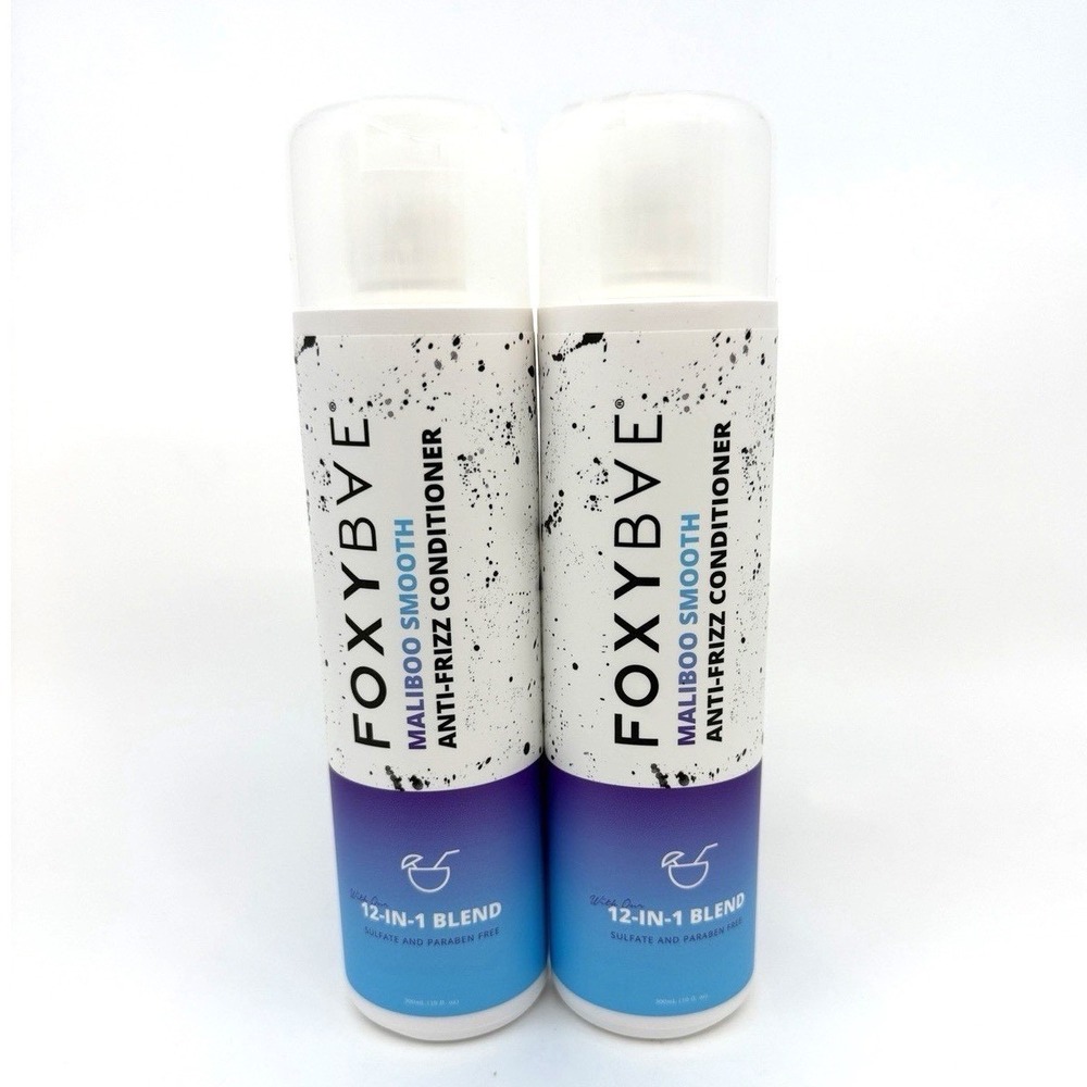 FoxyBae Maliboo Smooth Anti Frizz Conditioner 12‎ oz 2 Pack New